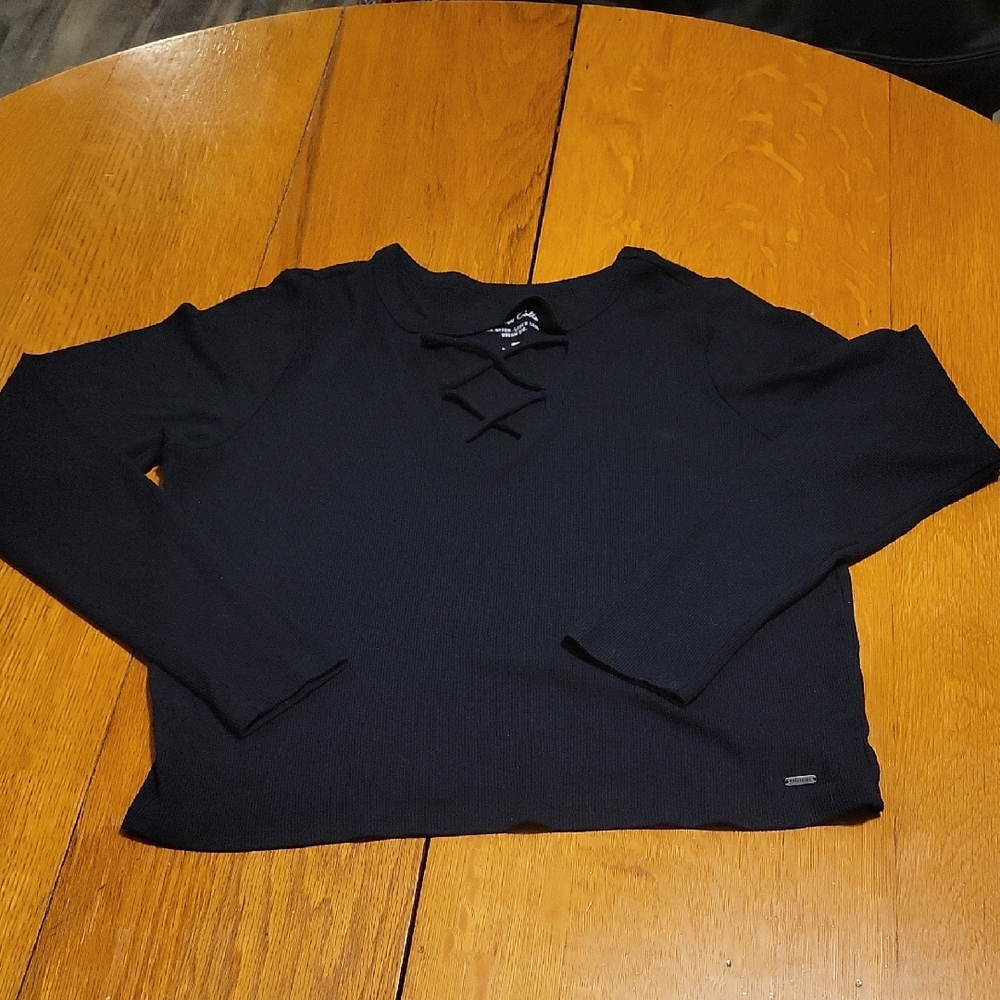 Hollister Navy Crew Neck Sweater